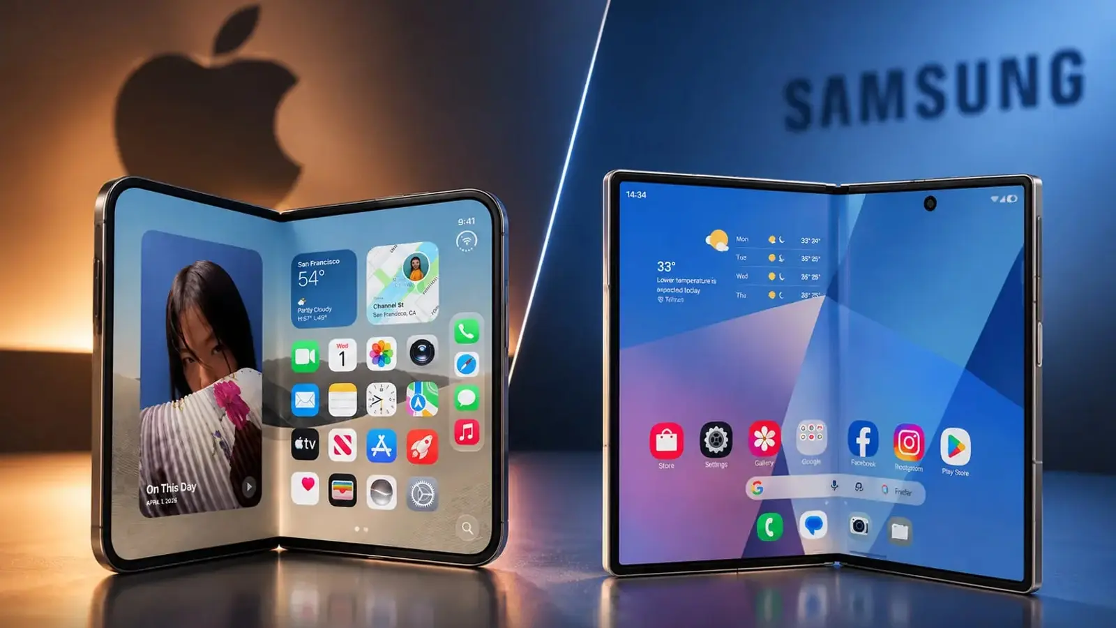 Samsung cible la ligne d’écran de l’iPhone Duo