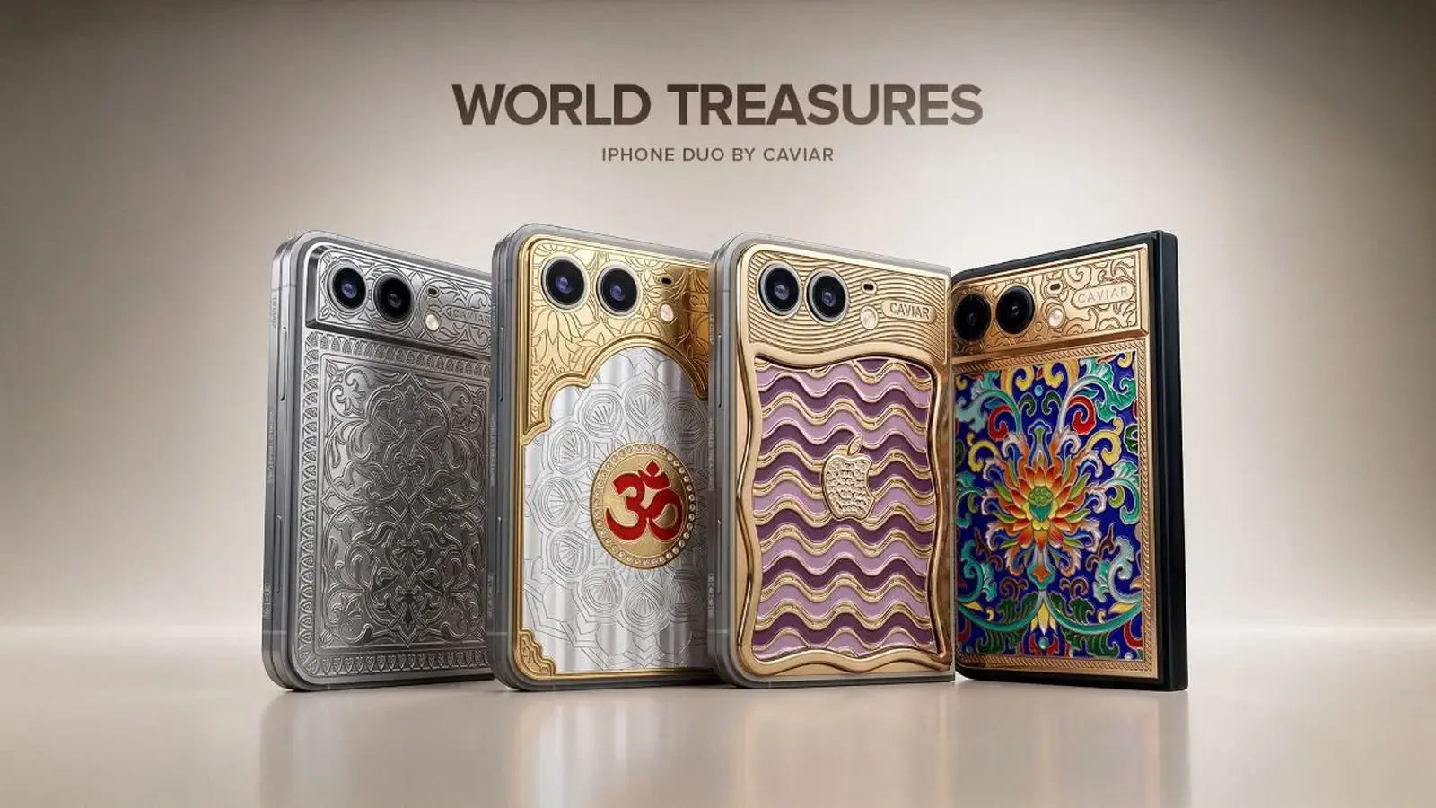 Caviar dévoile quatre iPhone Duo pliables de luxe