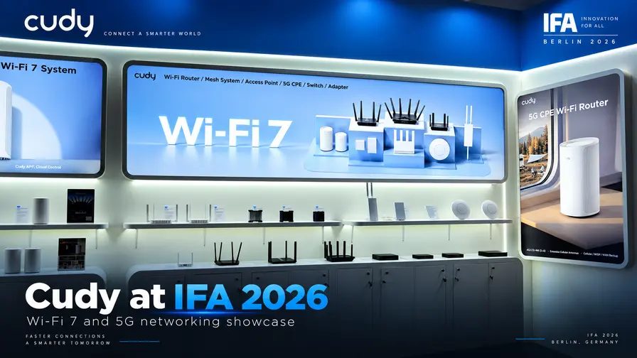 Cudy dévoile ses routeurs 5G et points d’accès Wi-Fi 7