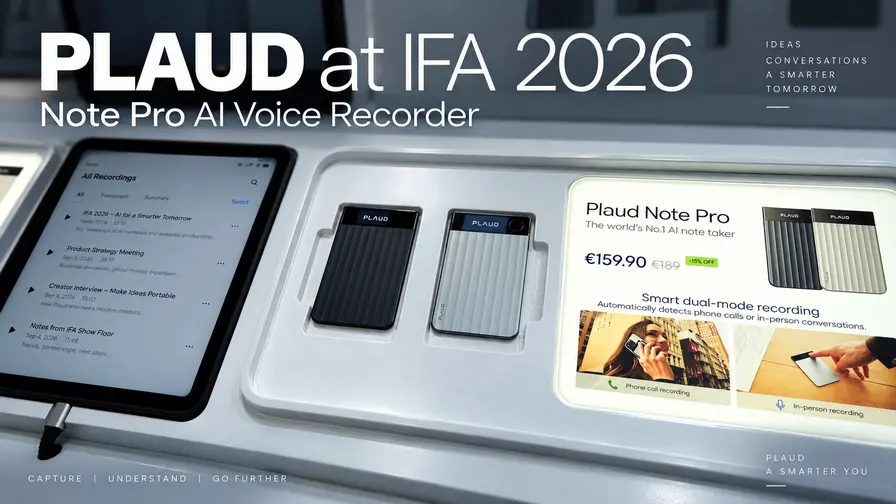 Plaud One à l’IFA 2026 : l’IA au service des réunions